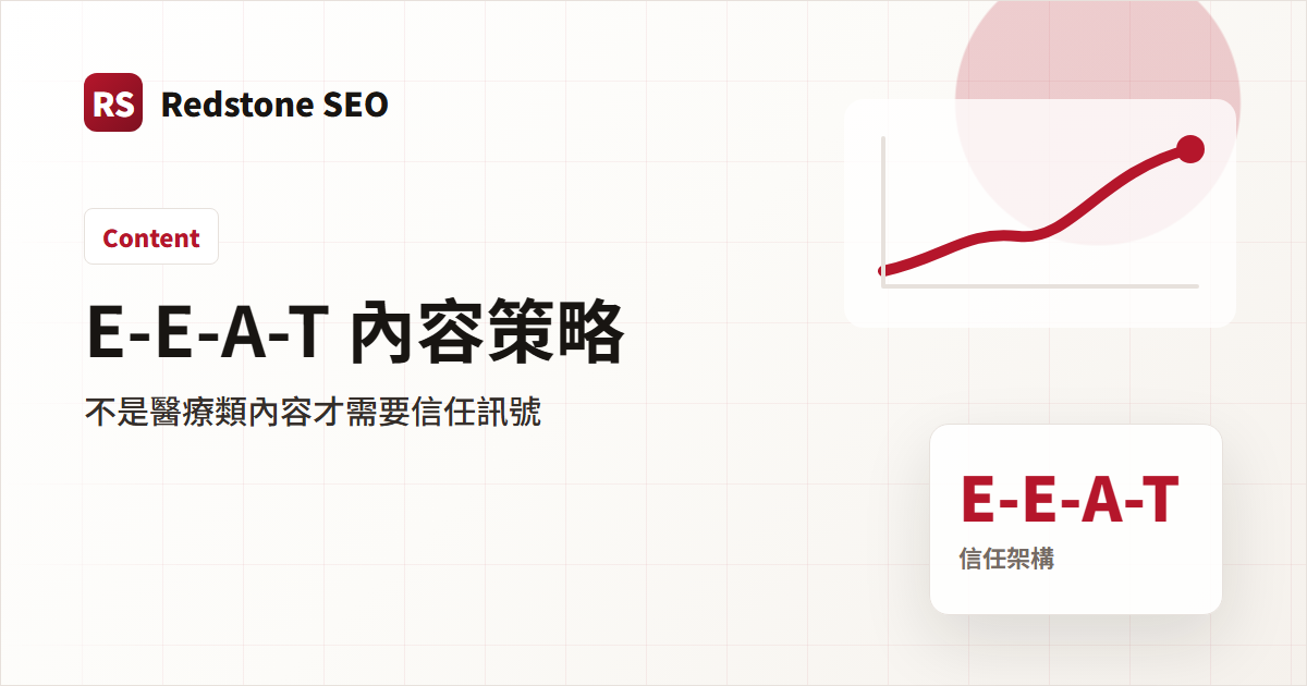 E-E-A-T 內容策略封面